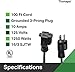 Thonapa Weatherproof Outdoor Extension Cord 100 ft, 16/3 SJTW 100ft Green Extension Cord 3 Prong, Long Exterior for Outdoor Lights & Landscaping, UL Certified - US Veteran Owned