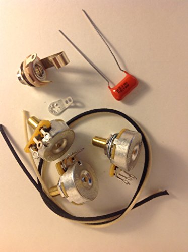 Custom Spec Wiring Kit For Jazz Bass CTS Pots NOS .068uf 225P Orange Drop Cloth Wire