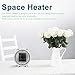 Space Heater, Fan Heater, Personal Mini Space Heater Portable Electric Heaters Fan with PTC Ceramic Heating Element & Overheat Protection for Office, Home, Tabletop Under Desk Floor Indoor Use