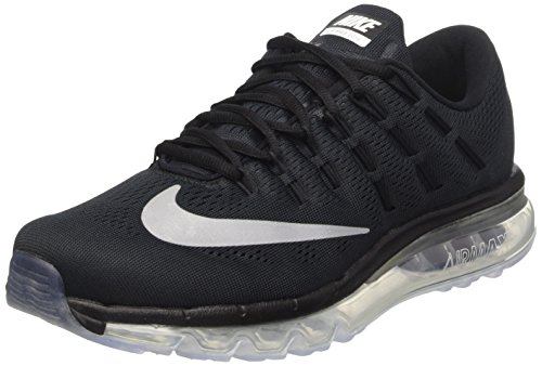 Nike Mens Air Max 2016 Running Shoes Black/White/Dark Grey 806771-001 Size 13