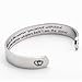 LParkin Encouragement Bracelet Fate Whispers to The Warrior You Cannot Withstand The Storm And The Warrior Whispers Back I Am The Storm (Cuff)