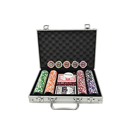 KAILE Poker Chips Set Heavy Duty 13 Gram Chips Texas Holdem Cards Game Blackjack Gambling Chips with Aluminum Case (200 pcs)