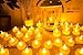 4Abby Realistic Bright Flameless LED Tea Light Candles, Bright, Flickering, Battery Powered Fake Candles, Unscented Tealights, Pack of 24