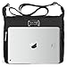 Crossbody Bags for Women,Water Resistant Lightweight Nylon with 6 Pockets Bag by ZYSUN (Black)