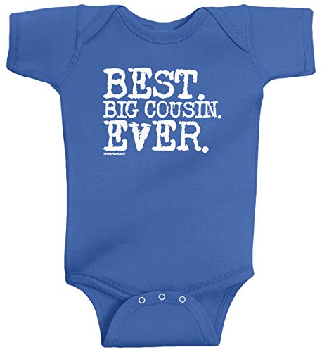 Threadrock Baby Boys’ Best Big Cousin Ever Infant Bodysuit