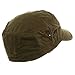 Washed Cotton Fitted Army Cap-Dark Olive L-XL