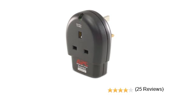 APC P1-GR - Protector de sobretensión (230 V, 50-60 Hz), negro ...