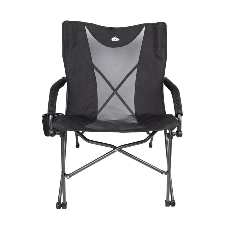 Cascade Mountain Tech Folding Camp Chair for Camping, Beach, Picnic, Barbqeues, Sporting Events with Carry Bag