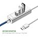 LENTION 3-Port USB 3.0 Hub with Ethernet Network LAN Adapter Compatible MacBook Air/Pro (Previous Generation), iMac, Surface, Chromebook and Other Devices with USB Type A Port (Silver)