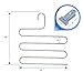HonTop 4 Pack S-Type Multi-Purpose Pants Hangers Rack Stainless Steel Magic for Hanging Trousers Jeans Scarf Tie Clothes,Space Saving Storage Rack 5 Layers,4PCS White