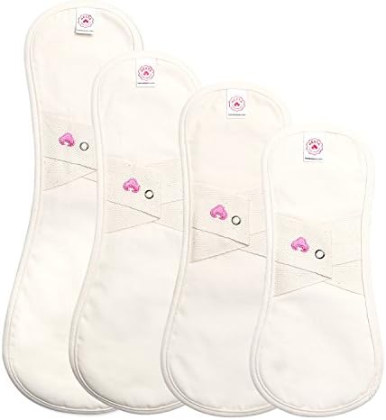 Hesta Organic PMS Relief Reusable Cloth Natural Sanitary/Menstrual Pads,Starter Value Kits (Wing Free)