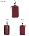Aladin Large Leather Key Case Wallet with 12 Hooks & 1 Keychain / Ring for Women and Men Wine Red