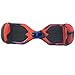 Silicone Case for T1 SWAGTRON Electric Self Balancing Scooter Full-Body Scratch Protector Cover Skin for T1 Hover Board (Scooter not included) (RD/BK)