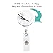 TOWSIX Unicorn Retractable Badge Reel ID Nurse Badge Holder with Alligator Clip Cute Animal Name Card Badge Clip