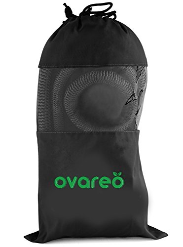 OVAREO Garden Hose 50 Feet + Heavy Duty Spray Nozzle with 8 Functions Flexible and Expandable Water Hose with Triple Latex Core 3/4 Solid Brass Fittings Strong Material to Insure No Leak Kink Free
