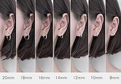 7mm Small Sterling Silver Cartilage Nose Hoop