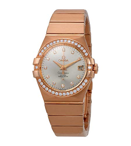 Omega-Constellation-18kt-Rose-Gold-Automatic-Silver-Dial-Ladies-Watch-12355352052001