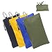 HRX Package Canvas Tool Zipper Pouches, 4pcs Heavy Duty Tool Bags Sturdy Utility Bags with Tough Metal Carabiner (11.8 x 7 inches)