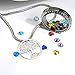JOLIN Family Tree of Life Floating Necklace Locket Crystal Pendant All Birthstone Charms Include, Best Gift for Boy, Mom, Aunt, Friend, Grandma, Wife, Girlfriend