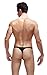 COSOMALL Men's Sexy Thongs Low Rise Underwear Ice Silk Briefs