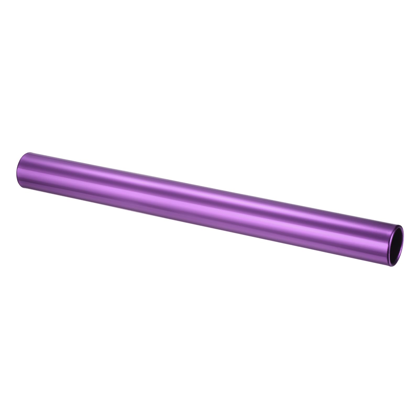 PATIKIL Relay Track Baton, Aluminum Tube Field Running Race Stick Corrosion Resistant for Outdoor Athletics Sport Game Practice Tool, Purple
