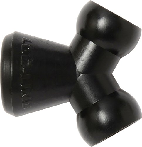 Loc-Line Coolant Hose Component, Black Acetal Copolymer, Wye Connector, 1/4" Hose ID (Pack of 20)
