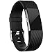 For Fitbit Charge 2 Bands(2 Pack), Maledan Replacement Accessory Wristbands for Fitbit Charge 2 HR, Gray Black Large