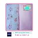 Pack N Play Portable Crib Sheet Set by LANCON Kids - 2 Pack of Ultra Soft, Premium 100% Jersey Knit Cotton Fitted Sheets (Pink/Castle)