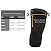 Compression Knee Sleeve Light Support Closed Patella Pain Relieve and Recovery (X-Large, Copper,Black)