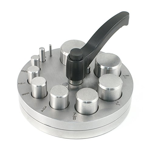 Disc Cutter - Circle - 10 Punches - Rubber Base - for Jewelry Making - SFC Tools 28-590