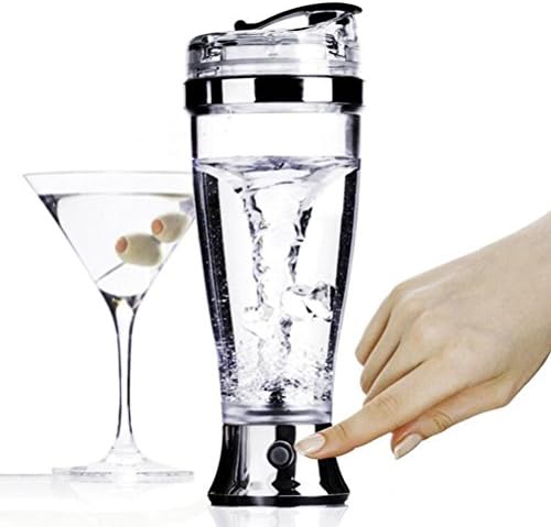 XGLL Portable Blender, Stainless Steel Automatic Mixing Cup Electric Juicer Cup Chocolate Milk Mixing Cup 450ML