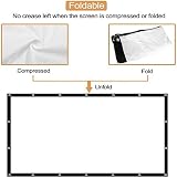 OWill 120 Inch 16:9 HD 4K Projector Screen, Portable & Foldable view 5