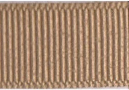 Jay Company 5/8 Inch Wide Solid Color Grosgrain Craft Sewing Ribbon Trim, 100 Yards, Variety of Colors Available (Khaki)