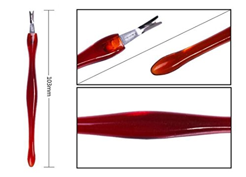 Hujinlder Nail Tips Care Skin Remover Tool Manicure Cuticle Pusher Trimmer