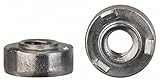 #4-40, 0.31" Body Diam, Round Head, Steel Weld Nut