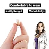 Small Sound Amplifie Hearing aid, Back-Ear Sound Enhancer，Noise Reduction, Feedback Cancellation Enhances Speech, Fit Both Right and Left Ear（Three-Year Warranty）