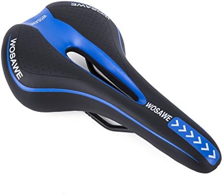 Hollow Bike Seat Comforty Bike Saddle Cycling Cushion for Cycling Mountain Bike (Blue)