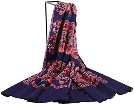 WE&amp;ZHE Female Scarf Shawl Polyester Air conditioning shawl Folk-custom Double-sided pattern wearable Large size Autumn And Winter , 2#