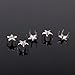 100pcs Silver Star Studs Nailheads 9mm