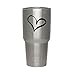 Heart Love Peace Vinyl Sticker Decal for Yeti Rambler 30 oz RTIC Sic Cup