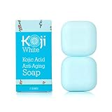 Kojic Acid Anti-Aging Soap (2.82 oz / 2 Bars) - Moisturizing & Hydrating Soap for Younger-Looking Skin - Idea for Dark Spots, Acne Scars, Nourished Skin