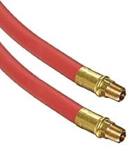 Continental ContiTech Frontier Red EPDM Rubber Multipurpose Hose Assembly, 200 PSI Maximum Pressure, 50' Length, 1/4