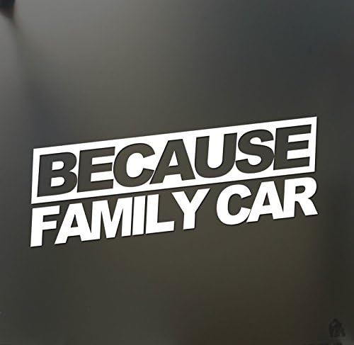 Because family car sticker funny race drift hooligan stance Drift WRX decal, Die cut vinyl decal for windows, cars, trucks, tool boxes, laptops, MacBook - virtually any hard, smooth surface