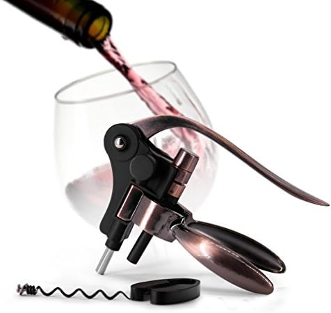 Best Rabbit Wine Opener Corkscrew Set With Foil Cutter and Extra Screwpull, Unique Wine Gift Idea for Christmas