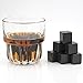 Top Bear Whiskey Stones: 9 Natural Soapstone Cubes to Chill Whiskey and Other Drinks Without Dilution, Plus Stainless Steel Tongs in a Wooden Gift Box