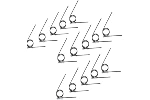 CILKY 10pcs Torsion Springs 60/90/120/180 Degrees V-Shaped Torsional Spring, Wire Diameter 1.2mm Small Torsion Springs Kit for Home Repair & DIY Project ( Style : 60 Degrees , Size : 1.2mm x 10mm x 3laps )