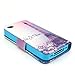 Welity Retro Eiffel Tower PU Leather Wallet Type Magnet Design Flip Case Cover Credit Card Holder Pouch Case for Apple iPhone 4/4S/4G