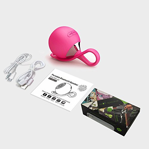 PINGKO Sport Speakers Ultra Portable Wireless Speaker for Outdoor Sports Travel Bicycle Cycling-Pink