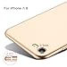 TORRAS Slim Fit iPhone 8 Case/iPhone 7 Case, Hard Plastic Full Protective Anti-Scratch Resistant Cover Case Compatible iPhone 7 (2016)/iPhone 8 (2017), Blush Gold