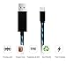 iPhone Charger Lingoboi 3.0ft Visible Flowing 8Pin LED Lightning to USB LED Cable Sync & CHarging Cord for iPhone 7 7 Plus 6 6s 6 plus 6s plus, iPhone 5 5s 5c,iPad, iPod and More (Black/Blue)